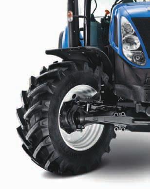 Best in class agility With a 55 degree turn angle and Dynamic (steerable) front fenders the T7000 delivers great manoeuvrability.