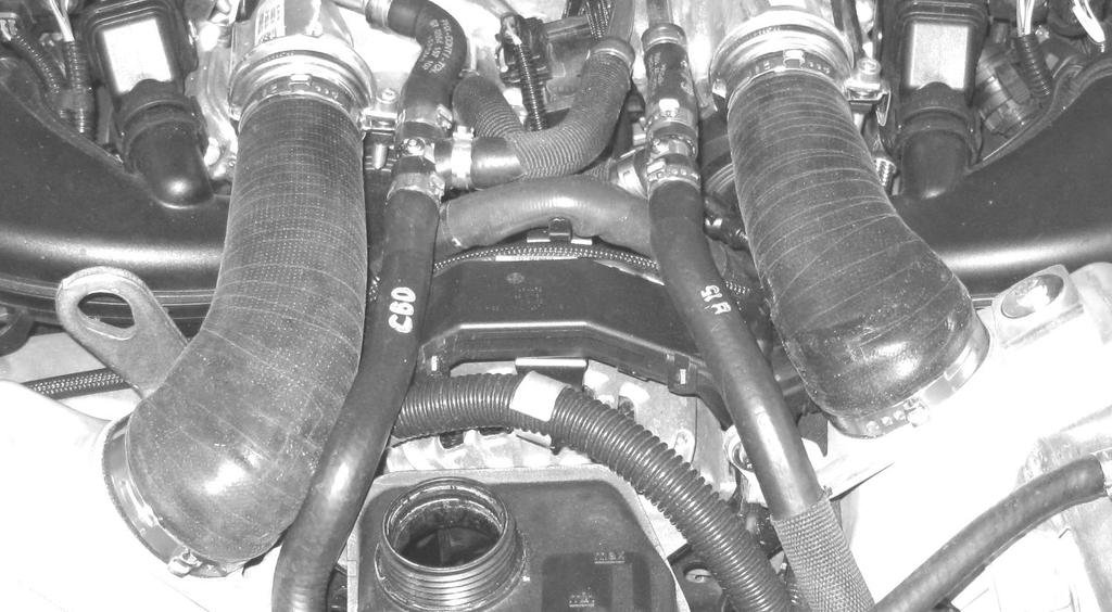 18. Install the Dinan hoses as shown in figure 21.