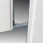 Four point, cable operated latches secure the door leaves.