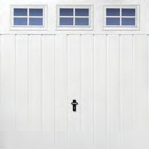 Up and Over garage doors - Steel Styles Plain Cathedral