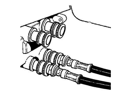 1 B-0531C Connect the two hydraulic lines to the tractor [Figure 7]. 1. Supply Line. To Disconnect: Contain and dispose of any oil leakage in an environmentally safe manner.
