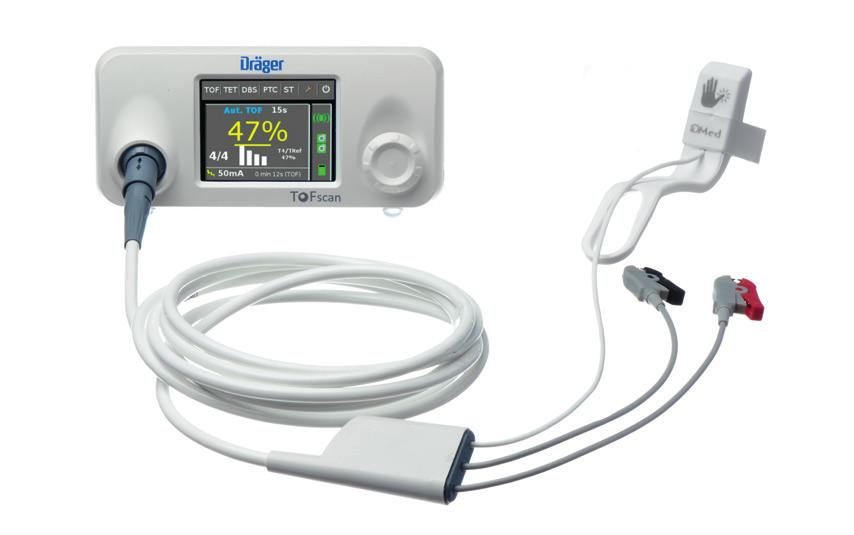 TOFscan Neuromuscular transmission monitor TOFscan is a nerve stimulator module for the measurement of neuromuscular transmission, via accelerometry.
