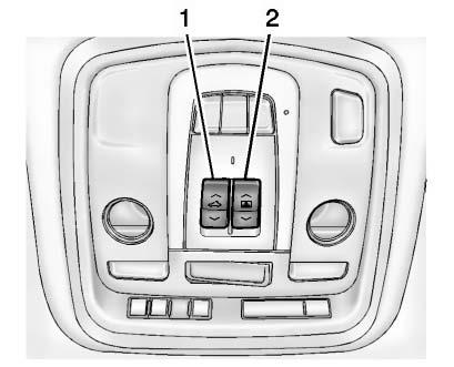 See Ignition Positions on page 9 15 and Retained Accessory Power (RAP) on page 9 19. Sunroof Switch Vent Feature: Press and hold the front of ~ to vent the sunroof.