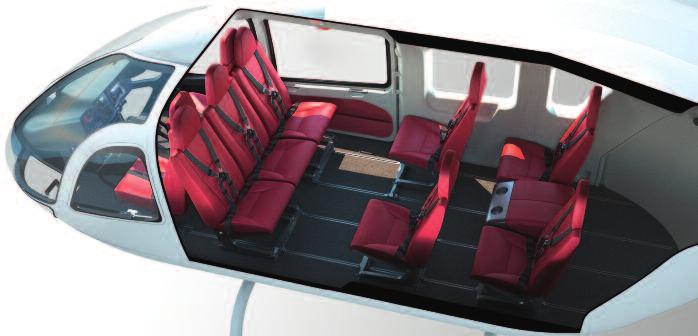 The exceptionally roomy cabin allows for a variety of seating