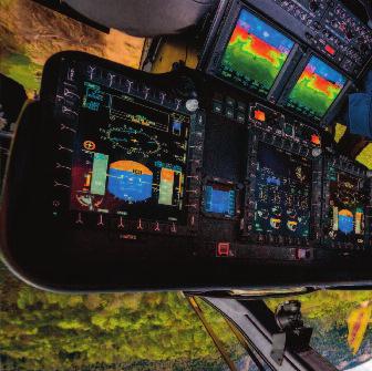 facilitate engine and torque monitoring One integrated electronic standby instrument (IESI) > THE H145 NOW HAS HELIONIX, THE INDUSTRY- LEADING AVIONICS SUITE Synthetic Vision System has been