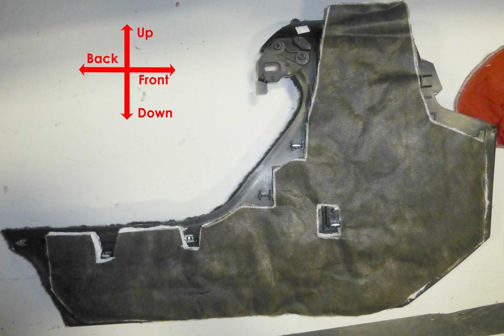 Step 3: Remove the Center Console Closeout Panel Remove the Center Console Closeout Panel (carpeted kick panel to the right of the accelerator pedal) that is partially covered