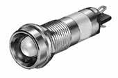 ø6 7 8 UP Series Miniature Pilot Lights ø8 UP8 Series Shape (with resistor) Deep Shroud Operating Voltage 2V DC ±% ±% Degree of Protection Part No. Ordering No.