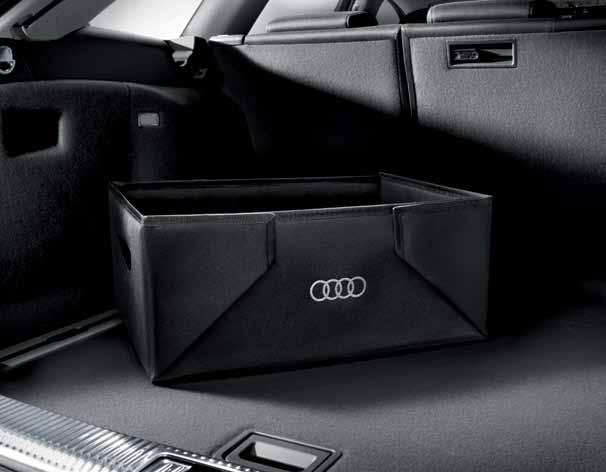 2 1 3 1 Luggage compartment box (foldable) The functional and handy box made from black polyester can hold up to 32 litres.