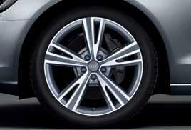 2 3 4 5 6 7 8 9 1 Cast aluminium wheels in 5 triple spoke design The cast aluminium wheels in size 8.