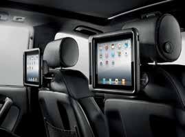 separately). The new holder for mobile end devices makes it both easy to connect and useable outside the vehicle. Prerequisite: Rear Seat Entertainment preparation in the vehicle.