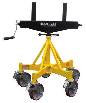 Move beams around the shop safely Max 24" (61 cm) 3 2,500 lb (1,135 kg) capacity 3 Clamping device