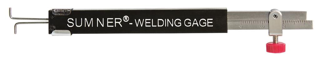 Welding Gage 3 Available in both imperial and metric 3 Measure internal hi-lo