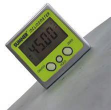 Detachable digital gage comes with a magnetic base for additional leveling applications.