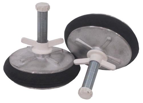 PN 780070 6" aluminum expansion plug with hollow shaft similar to nylon plugs but with aluminum plates.