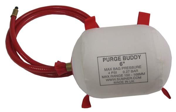 Purge Buddy Inflatable Pipe Bag with Schrader Valve Everyone needs a buddy!