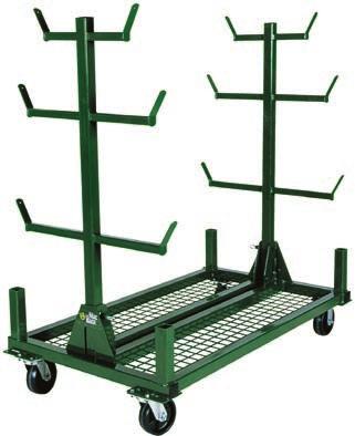 A Mobile Pipe Cart 3 Transports 2,000 lb (900 kg) of pipe,