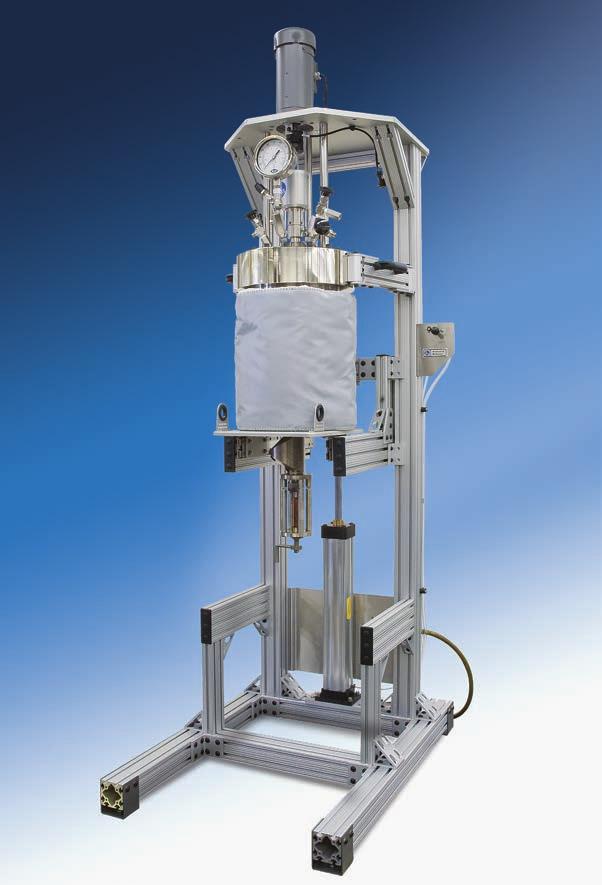 Series 4555 2.6 & 5 Gallon Reactor Systems Series Number: 4555 Type: General Purpose Stand: Floor Stand Vessel Mounting: Moveable or Fixed Head Vessel Sizes, Gallons (Liters): 2.6 (10) and 5 (18.