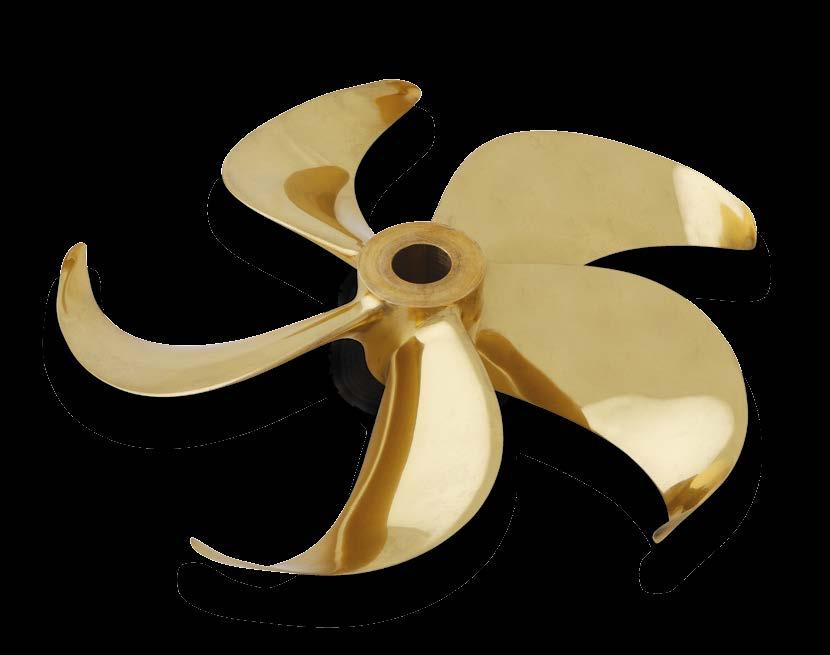 Scale model 1:28 of a 6.4 metre MAN Alpha Fixed Pitch Propeller with Kappel blades USD 3.500.000 