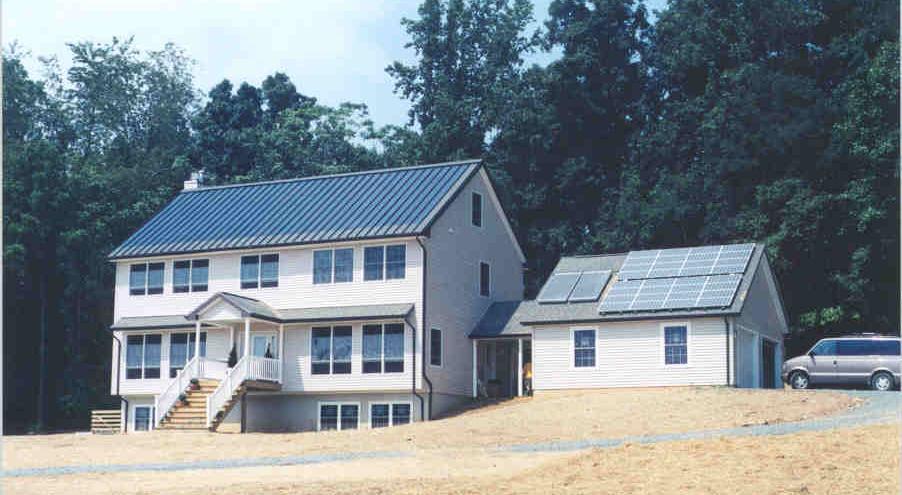 Our ZEH Solar Home in Hillsboro, VA Combination of Amorphous Silicon Standing Seam Modules and