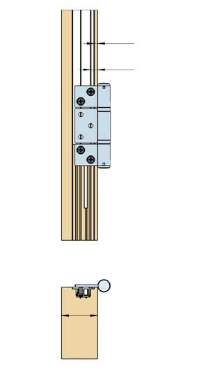 5mm) SECTION A-A E3 hinge R 13/32 (10.