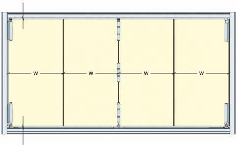 panel to panel gap jamb clearance 9/32 (7mm) 5/32 (4mm) panel to panel gap jamb clearance 9/32 (7mm) F3 Exterior Face View