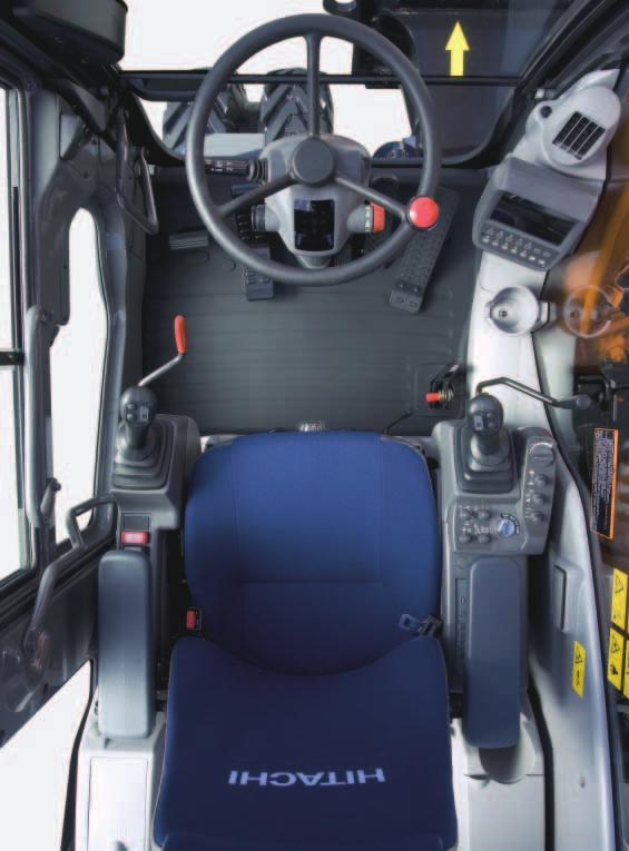 Good Visibility and Information Functions The operator s seat gives the operator an