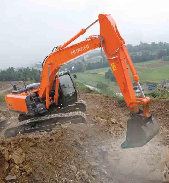 ZAXIS 200 ZAXIS 210LC DURABILITY For more than 40 years, Hitachi has taken great pride in manufacturing high-quality construction machinery that is capable of working on demanding job sites and