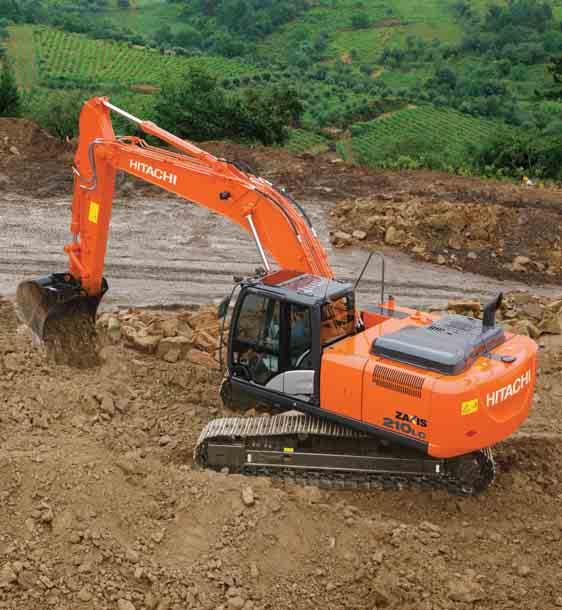 ZAXIS 200 ZAXIS 210LC PRODUCTIVITY The new ZAXIS medium excavator range has been created with two important commitments from Hitachi in mind.