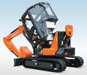 Enjoy trouble-free days on the jobsite thanks to easy maintenance Easy acces The new range of ZAXIS mini excavators has been designed with a variety of convenient features with the aim of making