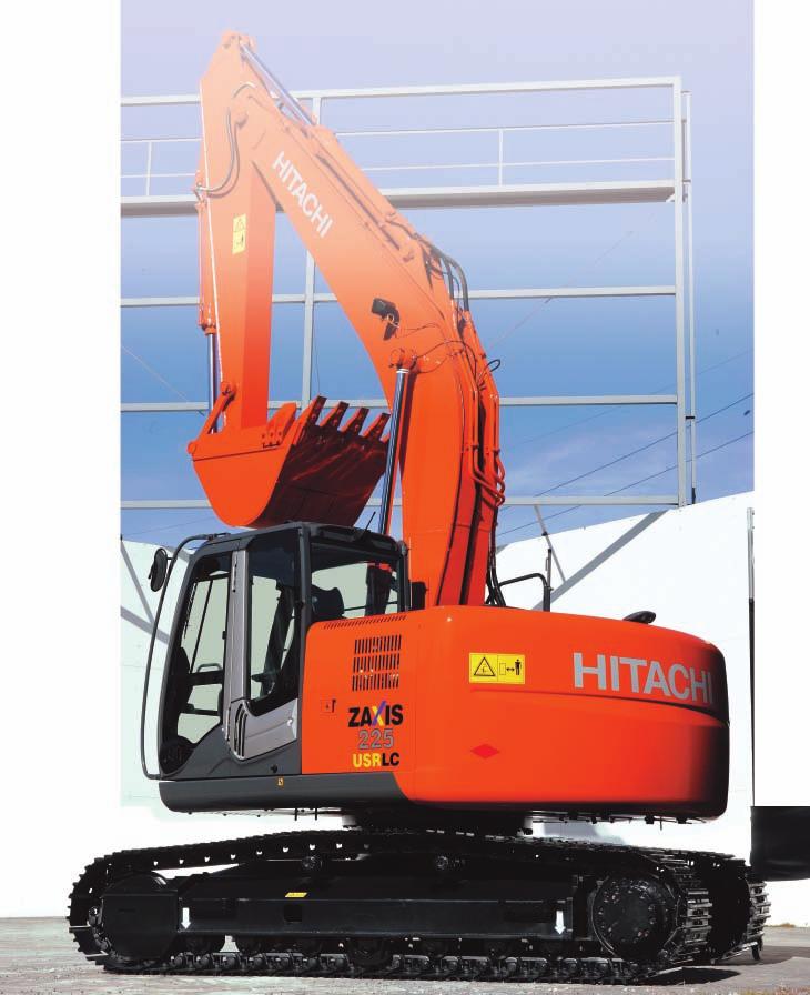 ZAXIS-3 series Short rear-end swing version HYDRAULIC EXCAVATOR Model Code : ZX225USRLC-3 Engine Rated Power : 122 kw (164 HP)