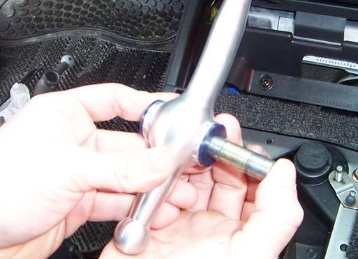 7. Install the rubber bushings you removed from the stock shifter in the