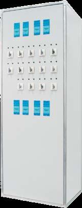 Boxes and cabinets differ in: type and rated current of automatic circuit breakers; presence of ammeter and voltmeter; wall-mounted or floor-mounted version. CHAPTER 5.