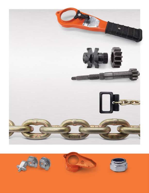 360 Rotating Handle Full rotation of handle allows for versatile rigging options when working in confined spaces. Hoist features double-reduction gearing for easy operation with minimal handle effort.