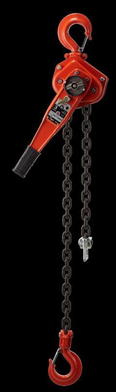 Tiger PROLH Lever Hoists Lightweight, compact and rugged construction with the handle, gear case and brake cover made entirely of pressed steel, producing strong resistance to impact damage.