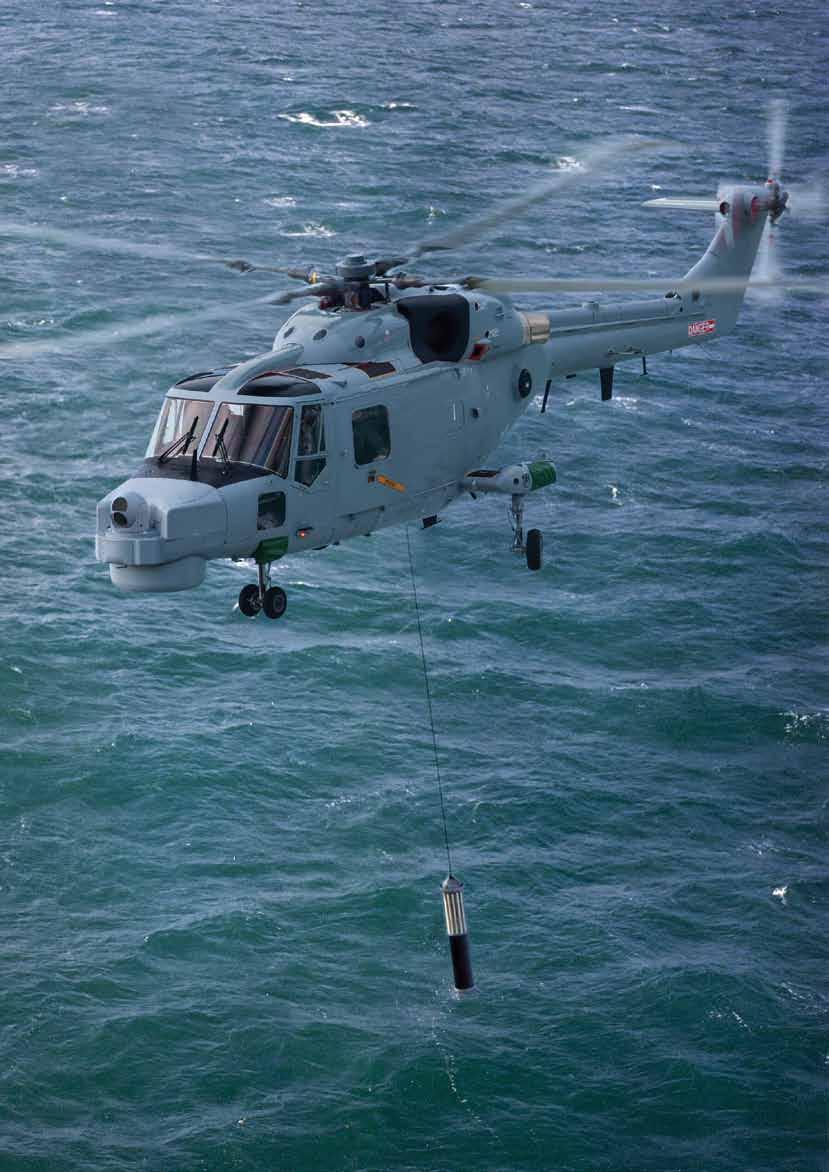 MARITIME OPERATIONS Operating worldwide in all environments, the Super Lynx 300 ASW/ASuW extends the area capability and operational effect of its host maritime platform.