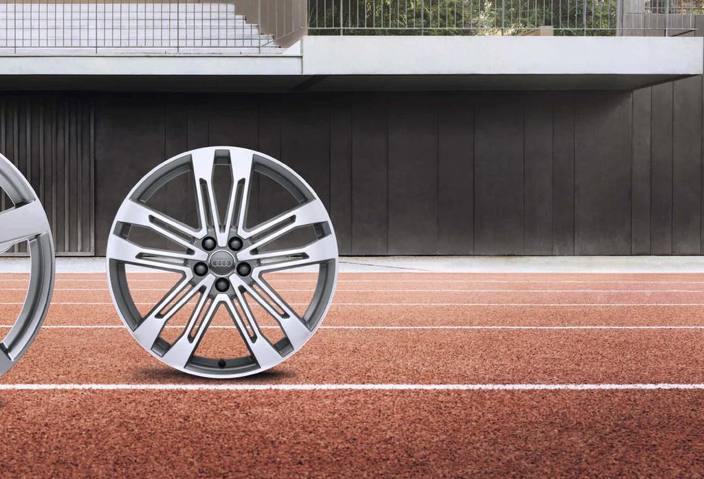 For peace of mind on the road: Audi wheels are subjected to special test procedures, undergo rigorous testing and are of superb quality.