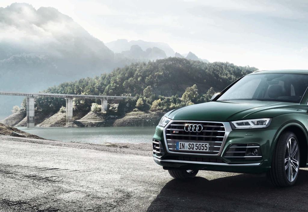 6 The new Audi SQ5 Flexes its muscles. Even when stationary. Every centimetre of its body is well-toned.
