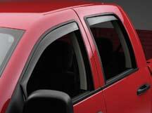 Side Window Deflectors They Just Snap Right In! WeatherTech Side Window Deflectors offer you fresh air enjoyment with an original equipment look.