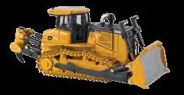 Features include boom arms that raise and lower, excavators with