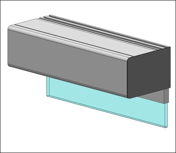 lintel or the beam using a simple adaptor supplied by Manusa.
