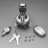 Ignition Switches & Covers Side Hinge Ignition Switch Chrome side hinge ignition switch with barrel style key.