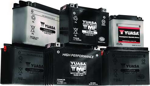 Yuasa Batteries YUASA Batteries Yuasa has been manufacturing motorcycle batteries in the USA since 1979 and is the largest manufacturer of motorcycle batteries in the USA.