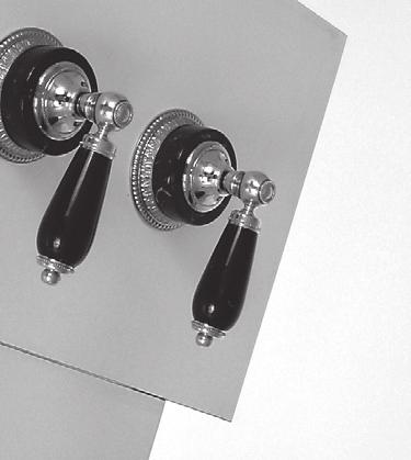 crystal/ marble 1055 1178 1326 180-6B- 2 valve shower set - all brass