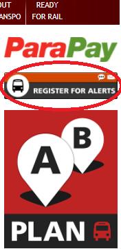 Register for alerts Sign up on our site a link is on our main page Receive alerts catered to your settings (routes or