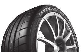 6 7 #POWERFULCARS #ULTRAHIGHPERFORMANCE #EXTREMESPORTY #ULTRAHIGHPERFORMANCE I II I II Tyre contour designed for minimum deformation during cornering Optimised for use on front or rear axle Tread