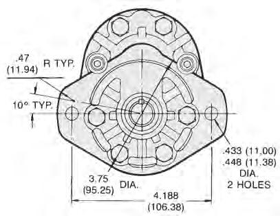 *NOTE: D Circuit: Relief valve flow and flow divider secondary flow return to