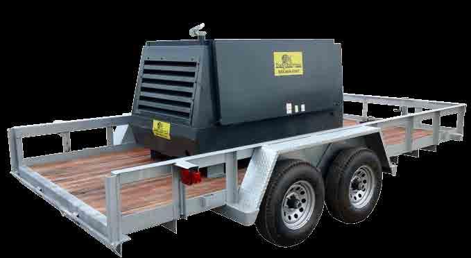 Hydroblasters Fuel tanks & air compressors 10,000 PSI @ 52 GPM Hydroblaster Weight -