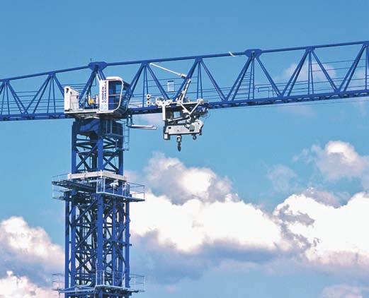 The maximum jib-end load of this crane, with 80 m reach (262 ft), is 7000 kg (15,432 lb), except for the 48 tonne version, which is 6500 kg (14330 lb).