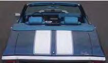 Based off of the 1969 Camaro Z/28 stripes this complete kit includes (2) sets of front hood stencils, (2) trunk stencils, and (1) 9/32 x 38-1/2 foot roll of stripe masking which can be cut to desired
