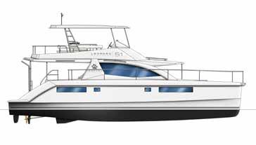 LENGTH OVERALL BEAM DRAFT LENGTH WATERLINE The Leopard 51 PC